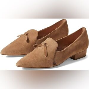 EUC Cole Haan Viola Skimmer Cut-Out Suede Loafers in Brown size 6.5